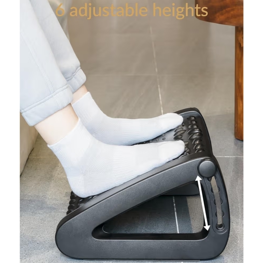 Adjustable Foot Rest - Massage Platform - Under Desk for Office Use or Home - Picture 4 of 6